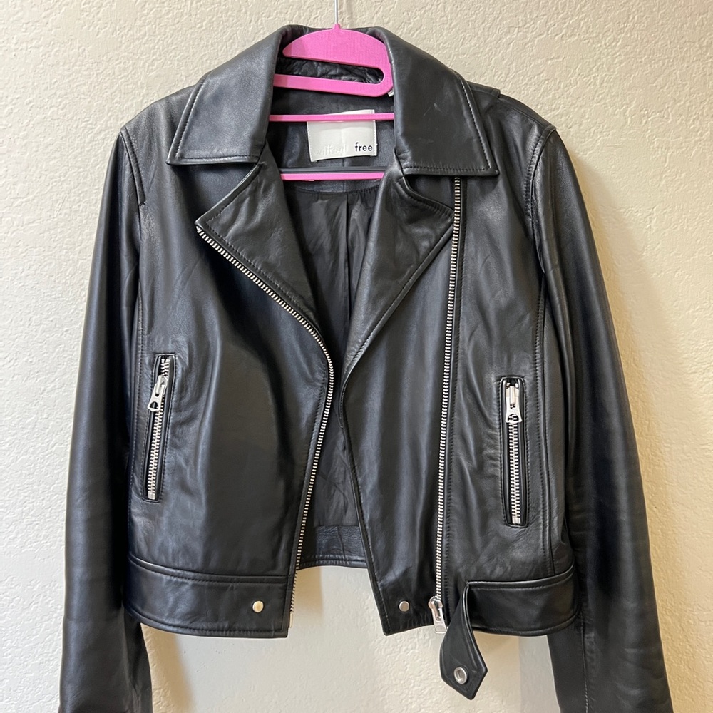 Black Leather Jacket for Women